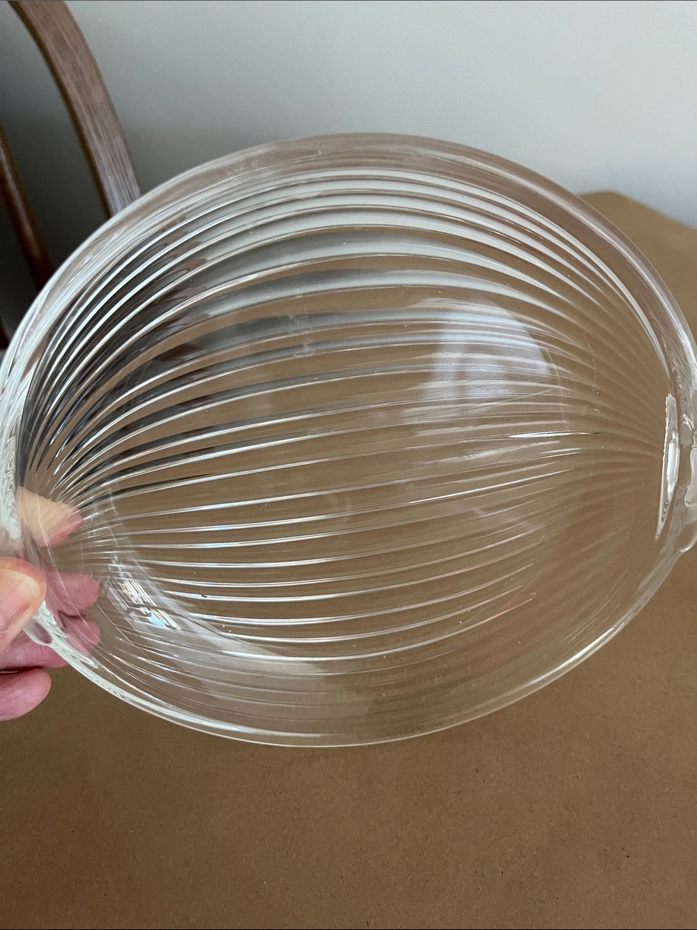 Set of 7 Mikasa Clear Glass Accent Plates with frosted trim